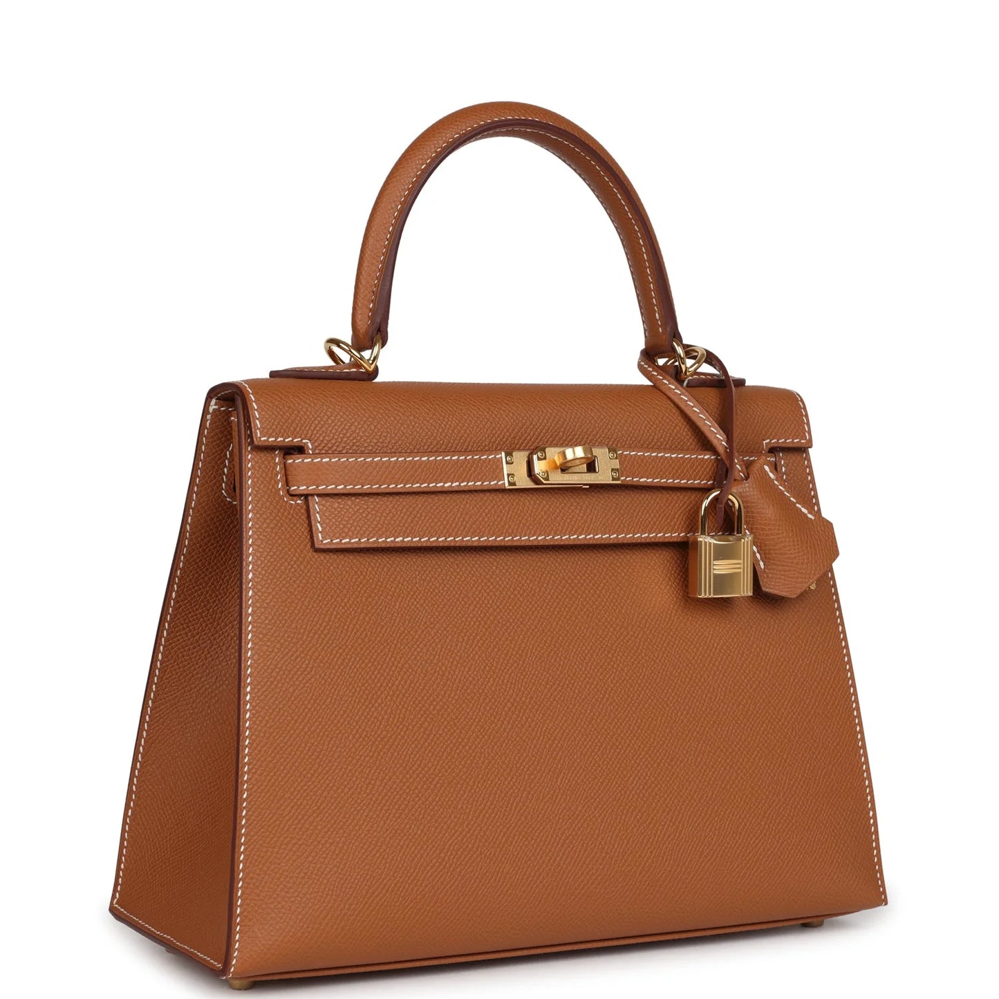 Hermès Kelly Sellier 25 Gold Epsom Gold Hardware