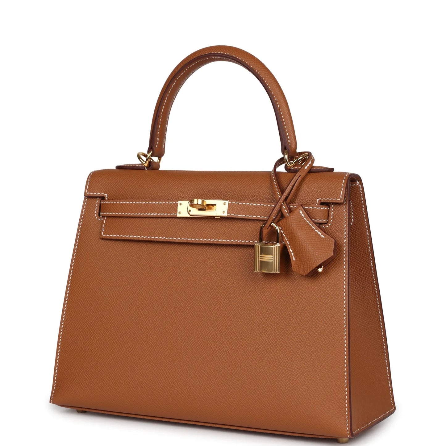 Hermès Kelly Sellier 25 Gold Epsom Gold Hardware