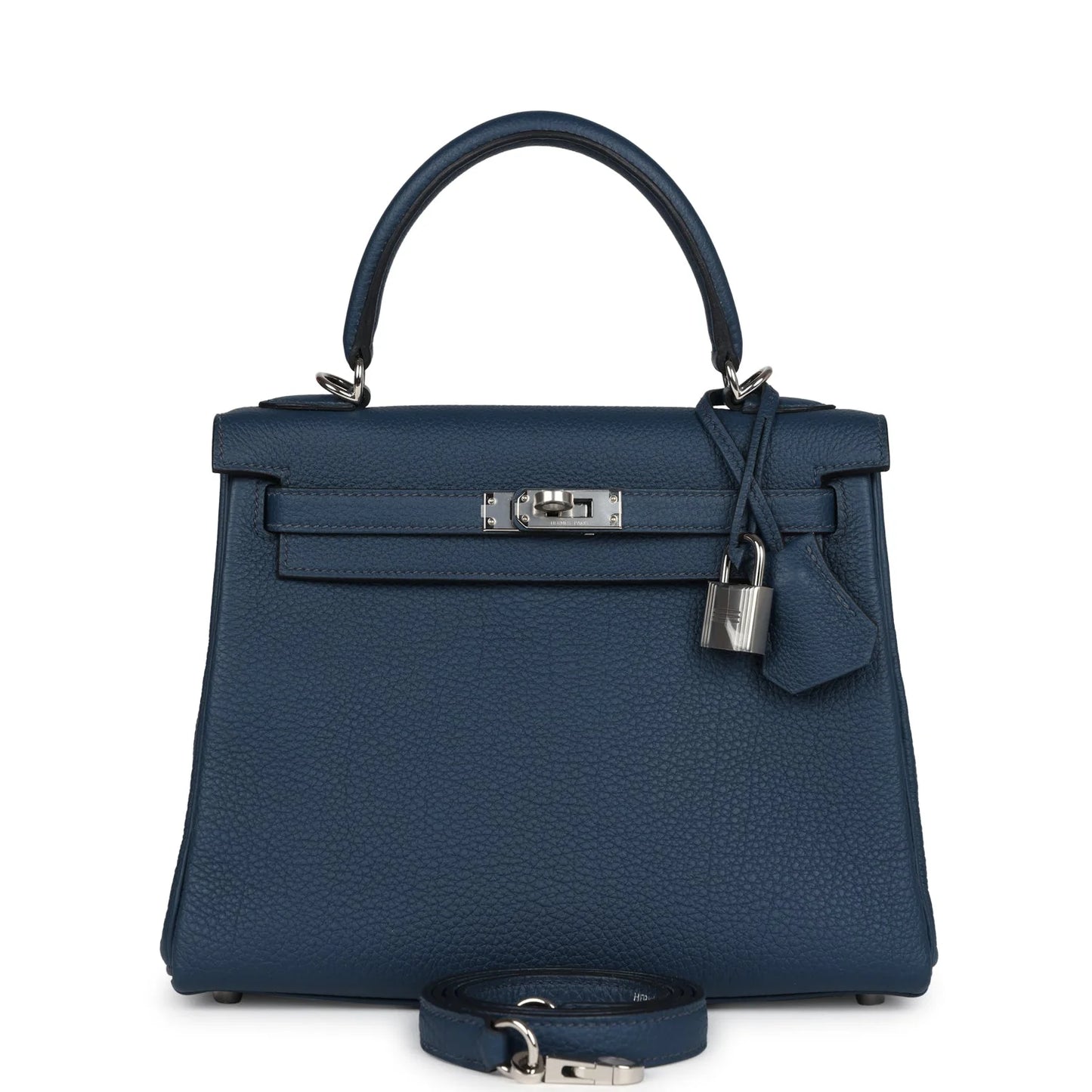 Hermès Kelly Retourne 25 Bleu De Prusse Togo Palladium Hardware