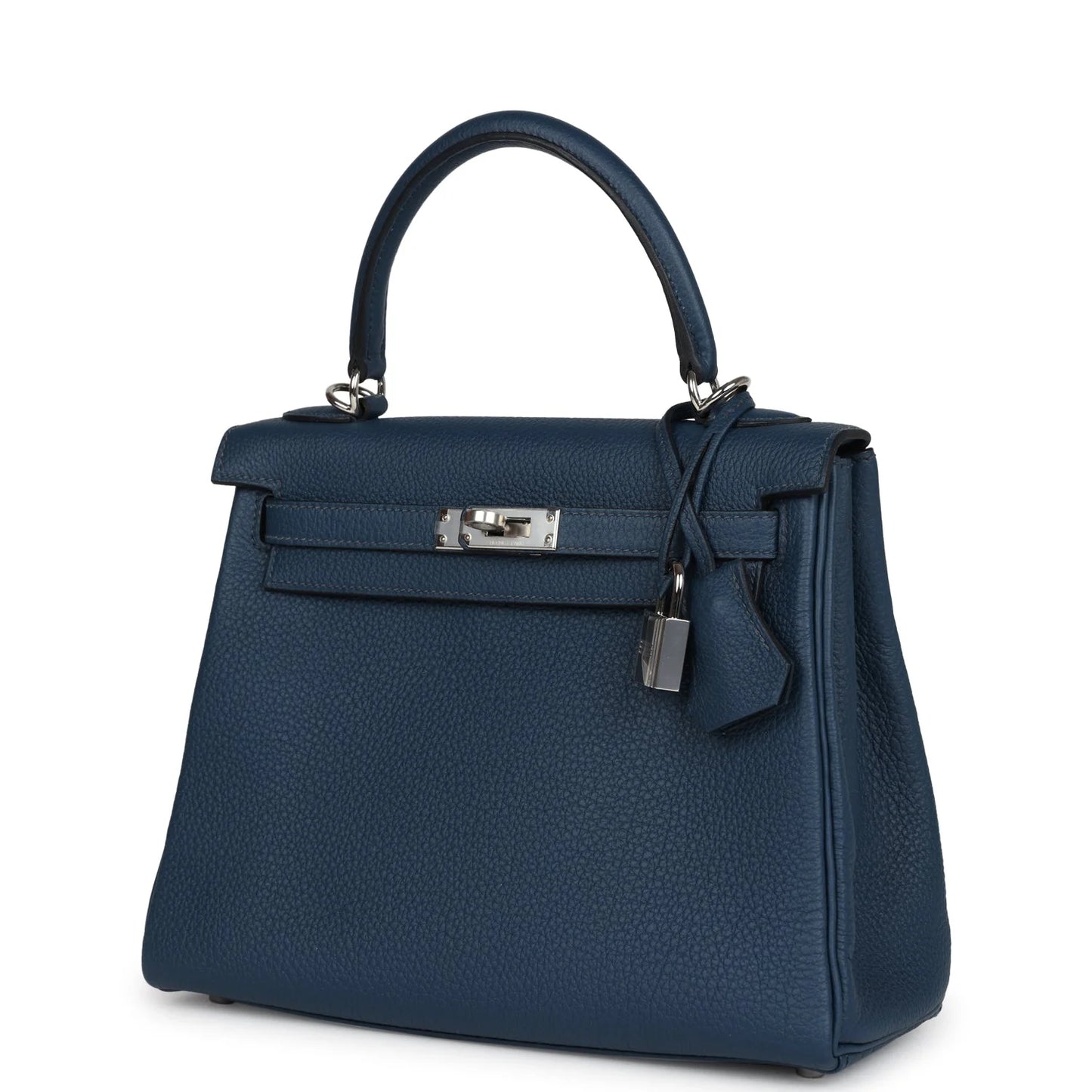 Hermès Kelly Retourne 25 Bleu De Prusse Togo Palladium Hardware