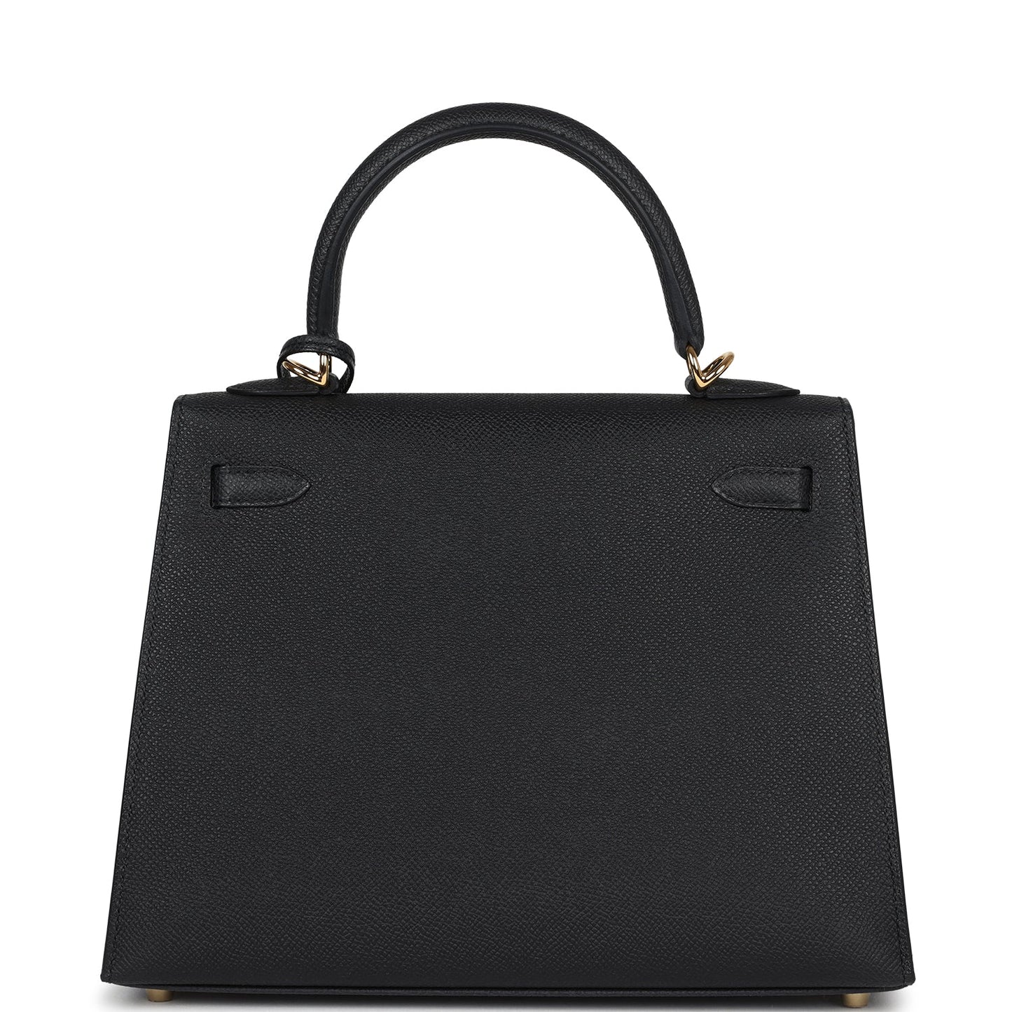 Hermès Kelly Sellier 25 Black Epsom Gold Hardware