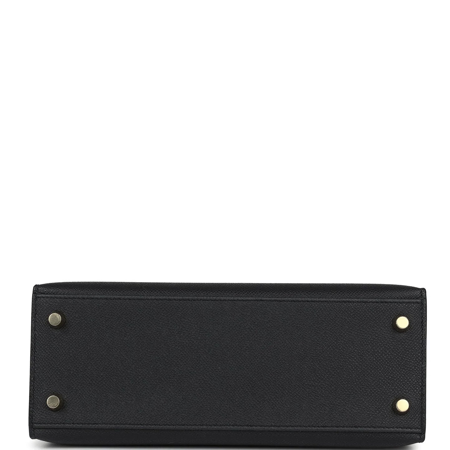 Hermès Kelly Sellier 25 Black Epsom Gold Hardware