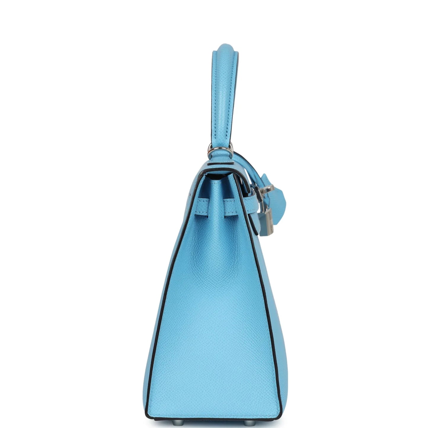 Hermès Kelly Sellier 25 Celeste Epsom Palladium Hardware