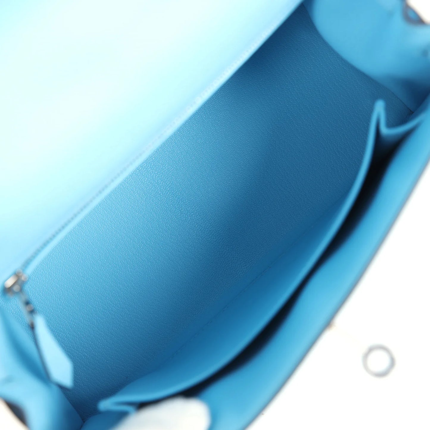 Hermès Kelly Sellier 25 Celeste Epsom Palladium Hardware