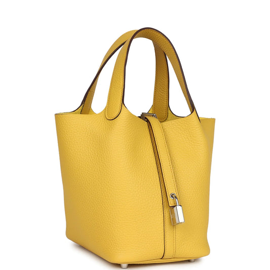 Hermès Picotin Lock 18 Sun Clemence Palladium Hardware