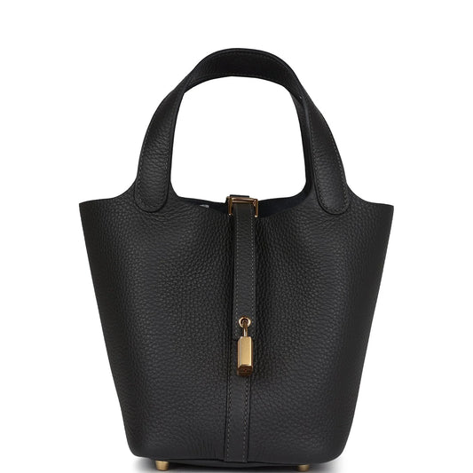 Hermès Picotin Lock 18 Dark Bronze Clemence Gold Hardware