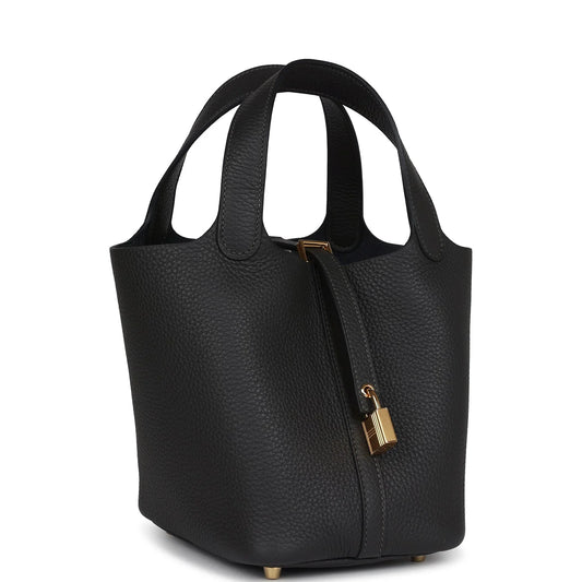 Hermès Picotin Lock 18 Dark Bronze Clemence Gold Hardware