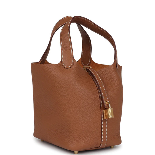 Hermès Picotin Lock 18 Gold Clemence Gold Hardware