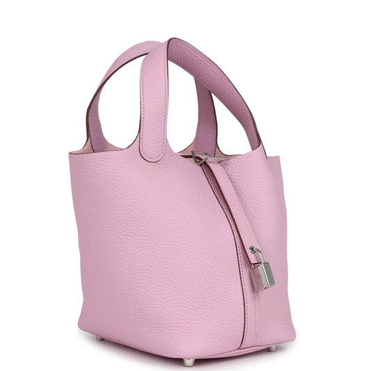 Hermès Picotin Lock 18 Mauve Sylvestre Clemence Palladium Hardware