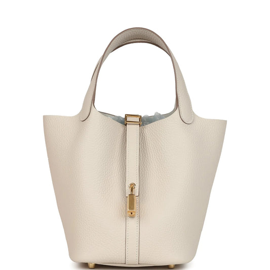 Hermès Picotin Lock 18 Craie Clemence Gold Hardware