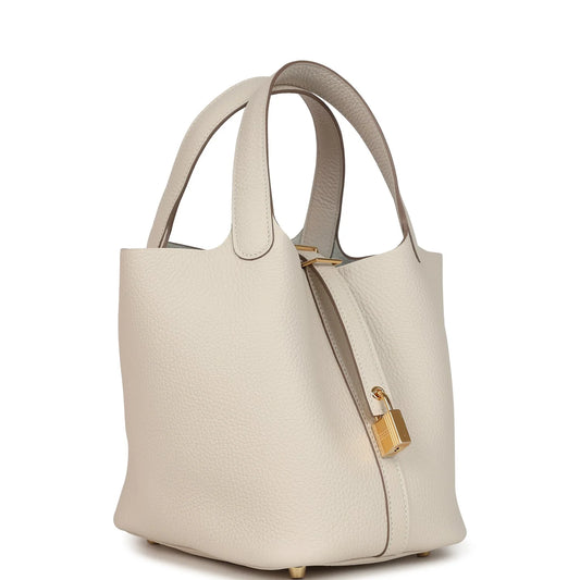 Hermès Picotin Lock 18 Craie Clemence Gold Hardware