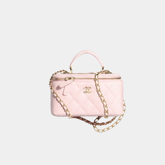 Chanel Long Vanity With Chain in Lambskin - Light Pink