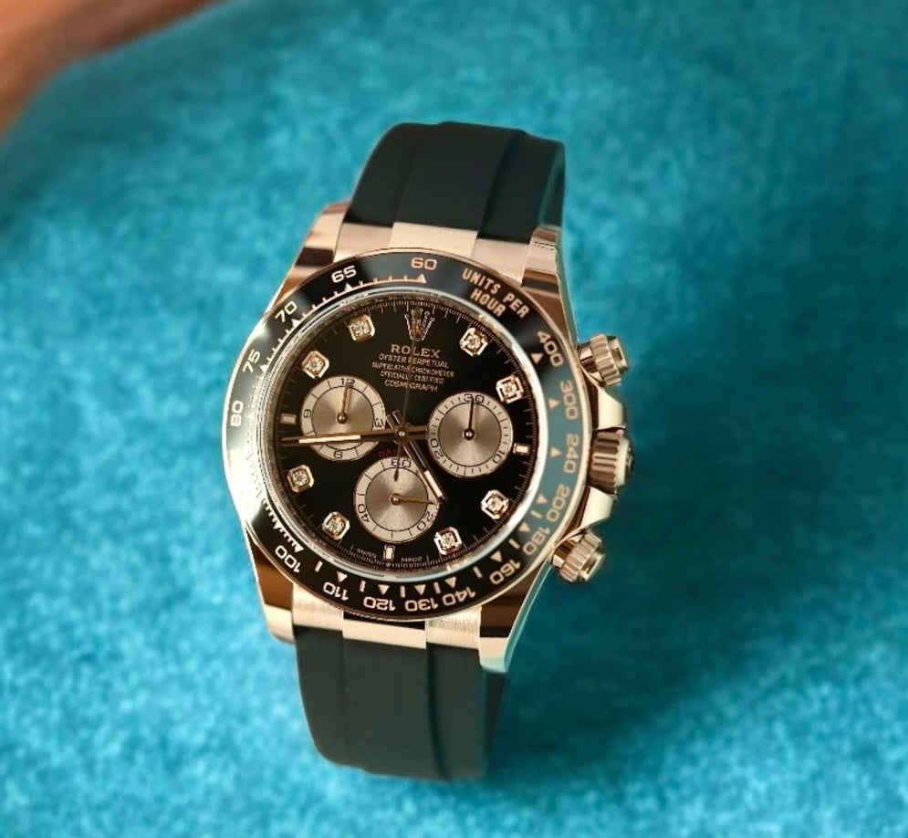 Rolex Cosmograph Daytona 40mm 126515LN-0004 Bright Black & Sundust Dial with Diamonds