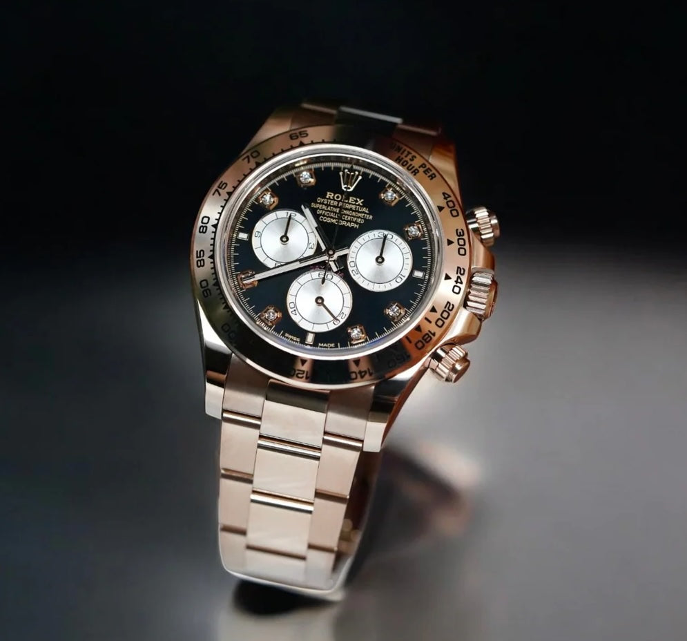Rolex Cosmograph Daytona 40mm 126505-0002 Bright Black & Sundust Dial with Diamonds