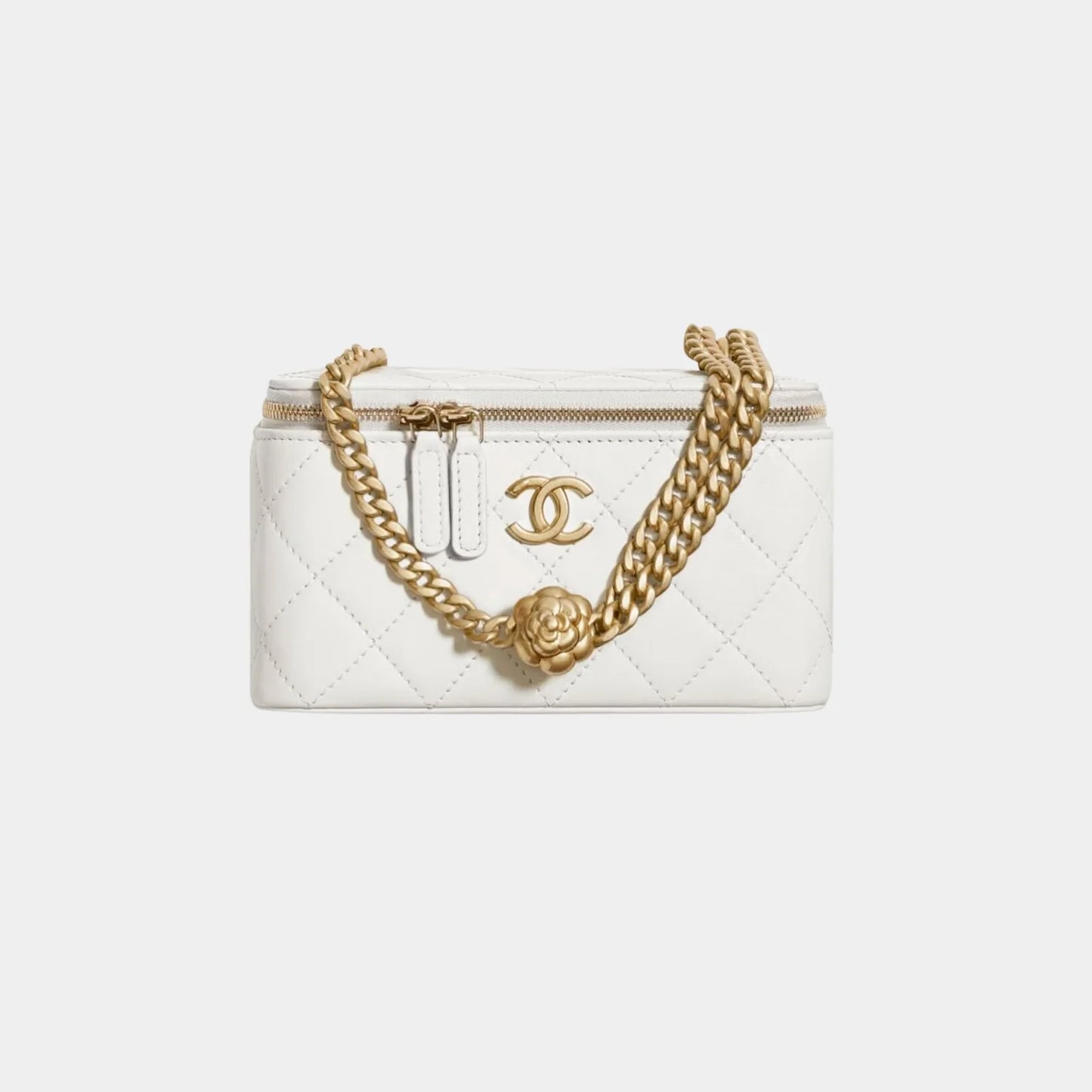 Chanel Vanity with Chain in Lambskin - White